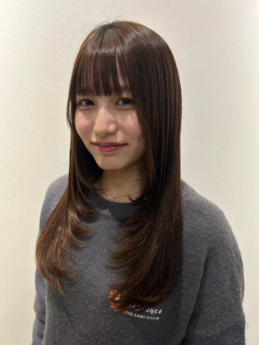 ロング レイヤーカット 田中 遥陽のヘアスタイル
