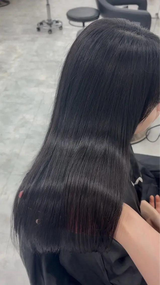 ロング カラー ヘアカラー トリートメント ヘアセット うる艶ワンホン/ HINANO🩶のヘアスタイル