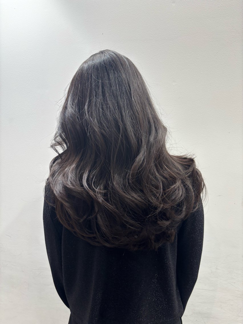 セミロング カット トリートメント ホソダ ルミのヘアスタイル