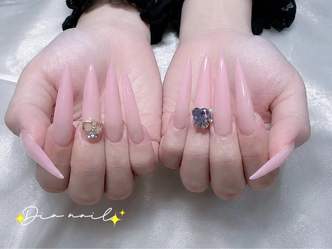 ネイル フットネイル 韓国ネイル レース ロングネイル マグネットネイル ハンドネイル Dia nail サロンのネイルデザイン