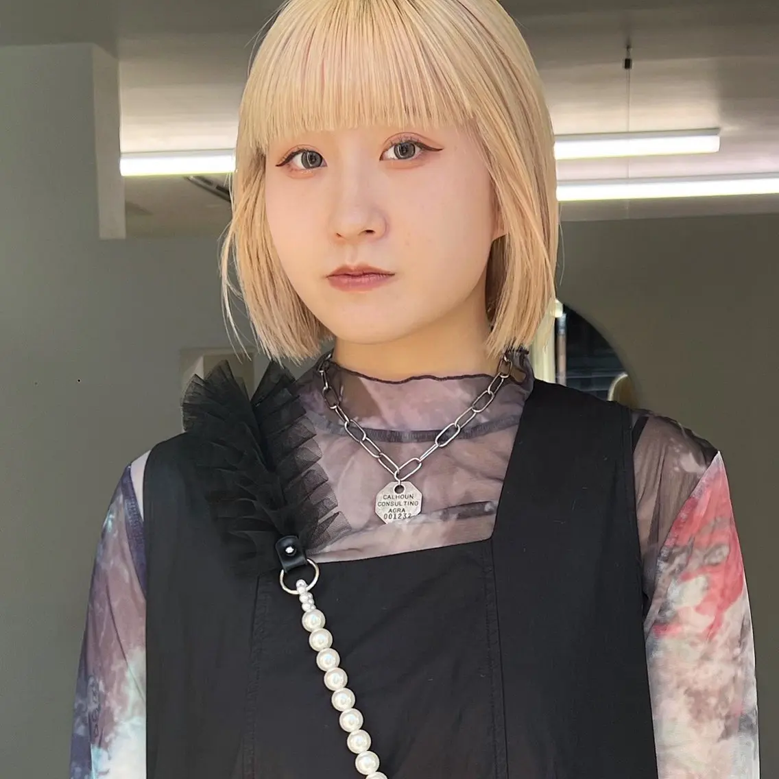 ミディアム カラー カット ヘアカラー トリートメント 小林 美咲のヘアスタイル