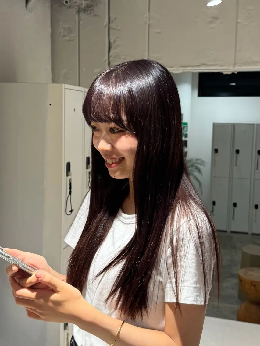 ロング カット ヘアカラー 透明感カラー /sayakaのヘアスタイル