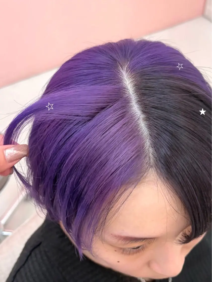 ショート カラー デザインカラー カット ヘアカラー トリートメント 韓国ヘア🎀マイカ｜ 新大久保のヘアスタイル