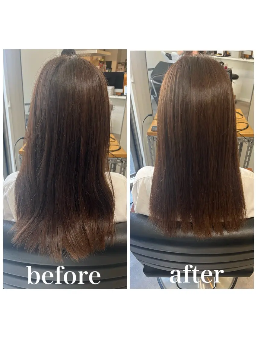 セミロング カット ヘアカラー トリートメント OFF YUYAのヘアスタイル