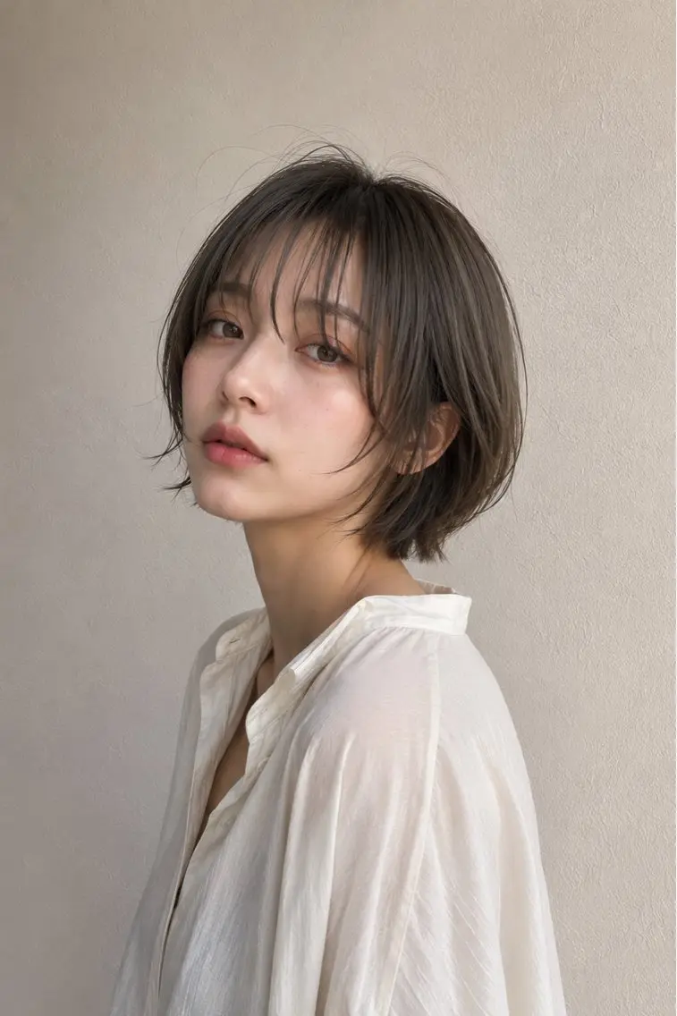 ショート カラー カット ヘアカラー トリートメント 新宿 透明感カラー /髪質改善 葛西夏海のヘアスタイル