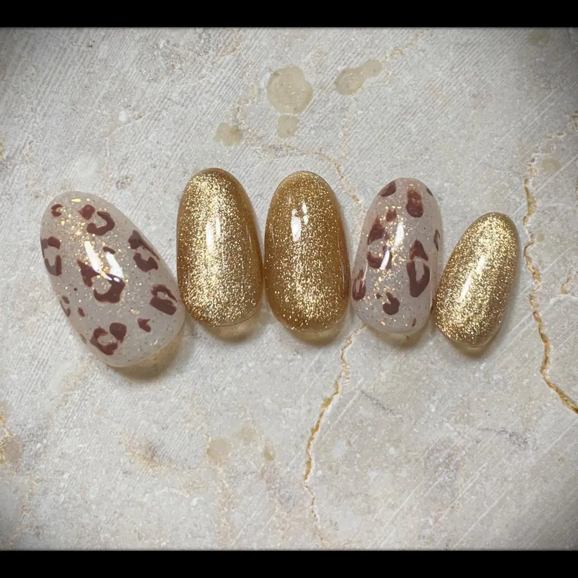 ネイル アニマル柄 ハンドネイル M nail 市原市ちはら台のネイルデザイン