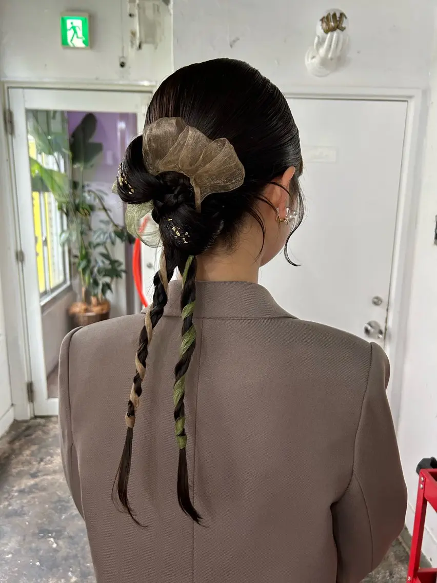 ヘアアレンジ ヘアセット maho/垢抜け カラーパーマのヘアスタイル