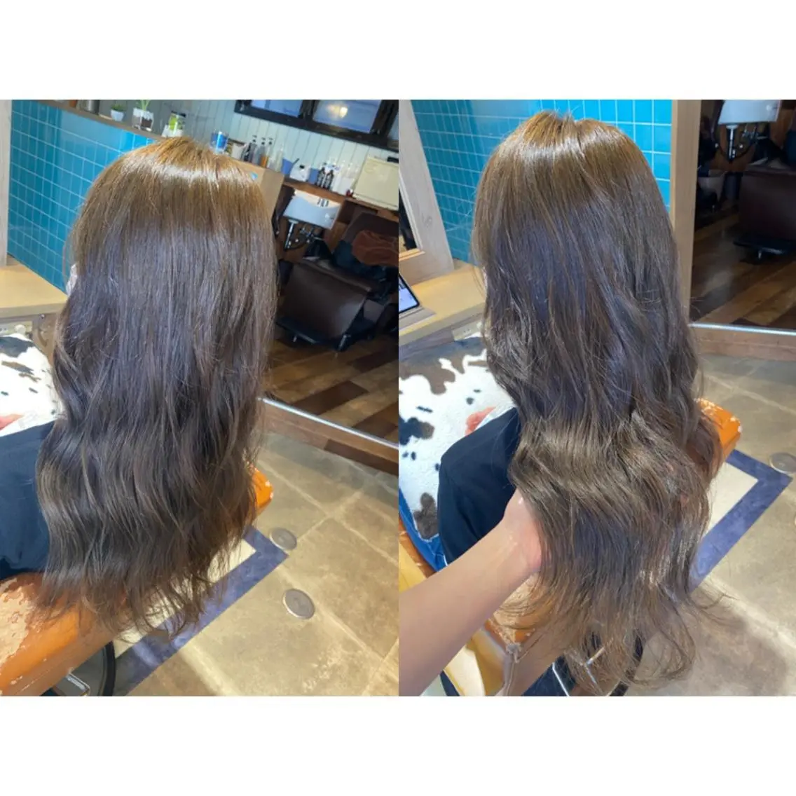 カラー ベージュカラー 透明感カラー 🩵盛れる顔周りヘア EMI🩵のヘアスタイル