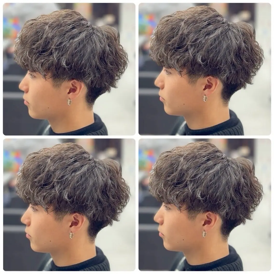 メンズカット＋カラー＋眉カット🌏＋超補修シャンプー⚡️ ¥8400の写真