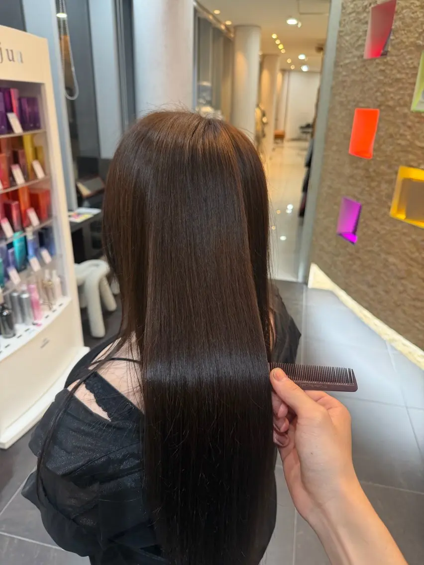 ロング ヘアカラー トリートメント 菊池 仁翔のヘアスタイル