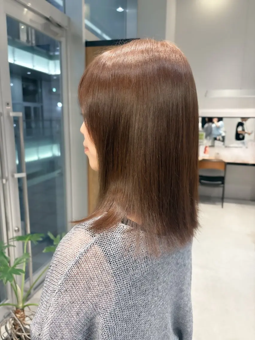 ミディアム カラー ヘアカラー 艶カラー🪽/ 市來心優のヘアスタイル