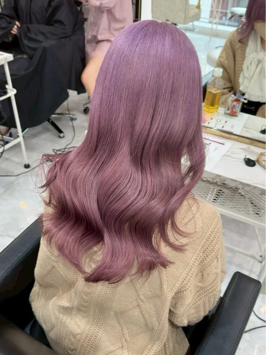 ロング カラー ヘアカラー トリートメント ✨ブリーチカラー/ 艶髪suzu🪽🤎のヘアスタイル