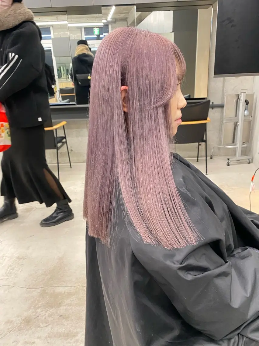ロング カラー Saki/レイヤー/ 柔色カラー/顔まわりのヘアスタイル