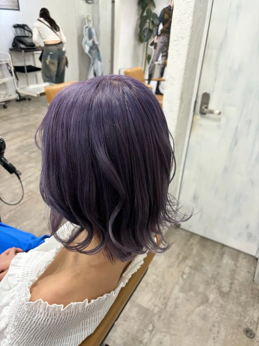 ミディアム カラー カット ヘアカラー トリートメント ヘッドスパ ヘアセット ️韓国ヘア/レイヤー カット❤️Yūkaのヘアスタイル
