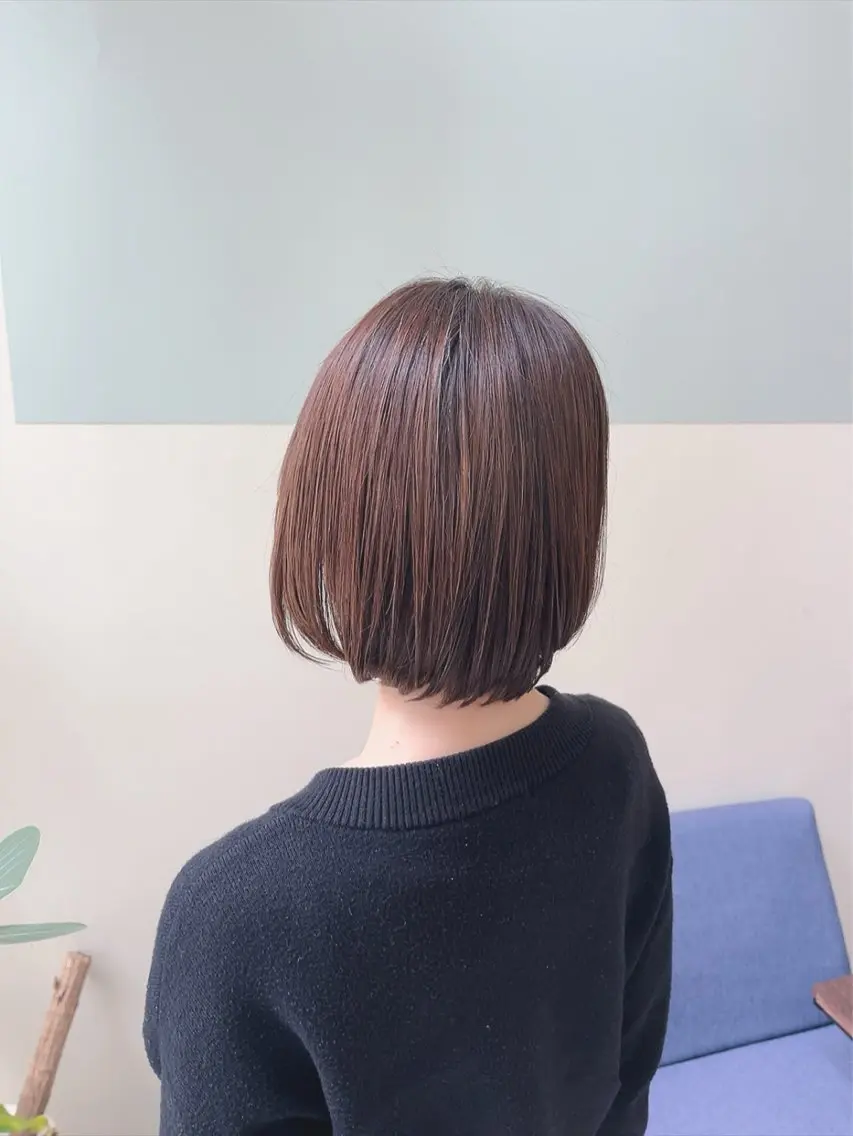 ショート ボブ カット ヘアカラー トリートメント 林 真之介のヘアスタイル