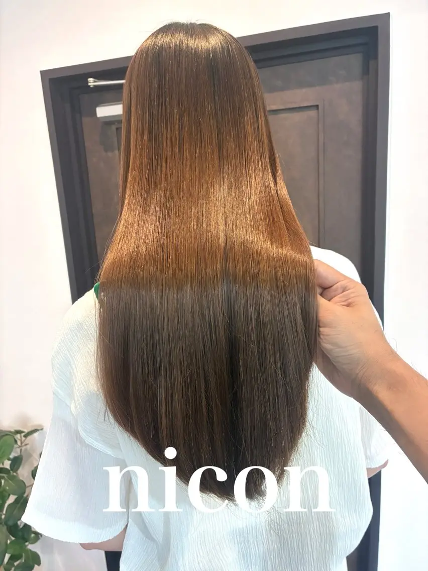 ロング カット ヘアカラー トリートメント 髪質改善 髪質改善カラーのヘアスタイル