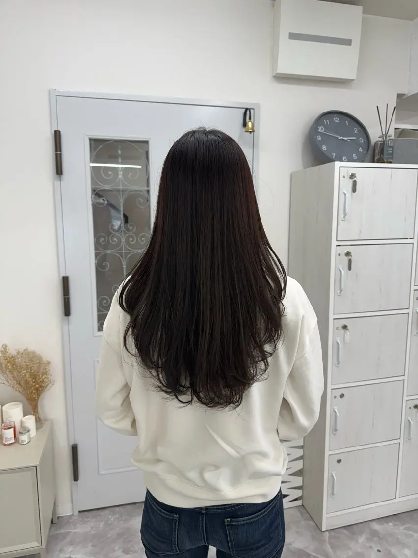 ロング ハイレイヤー レイヤーカット 水尻 佑奈のヘアスタイル