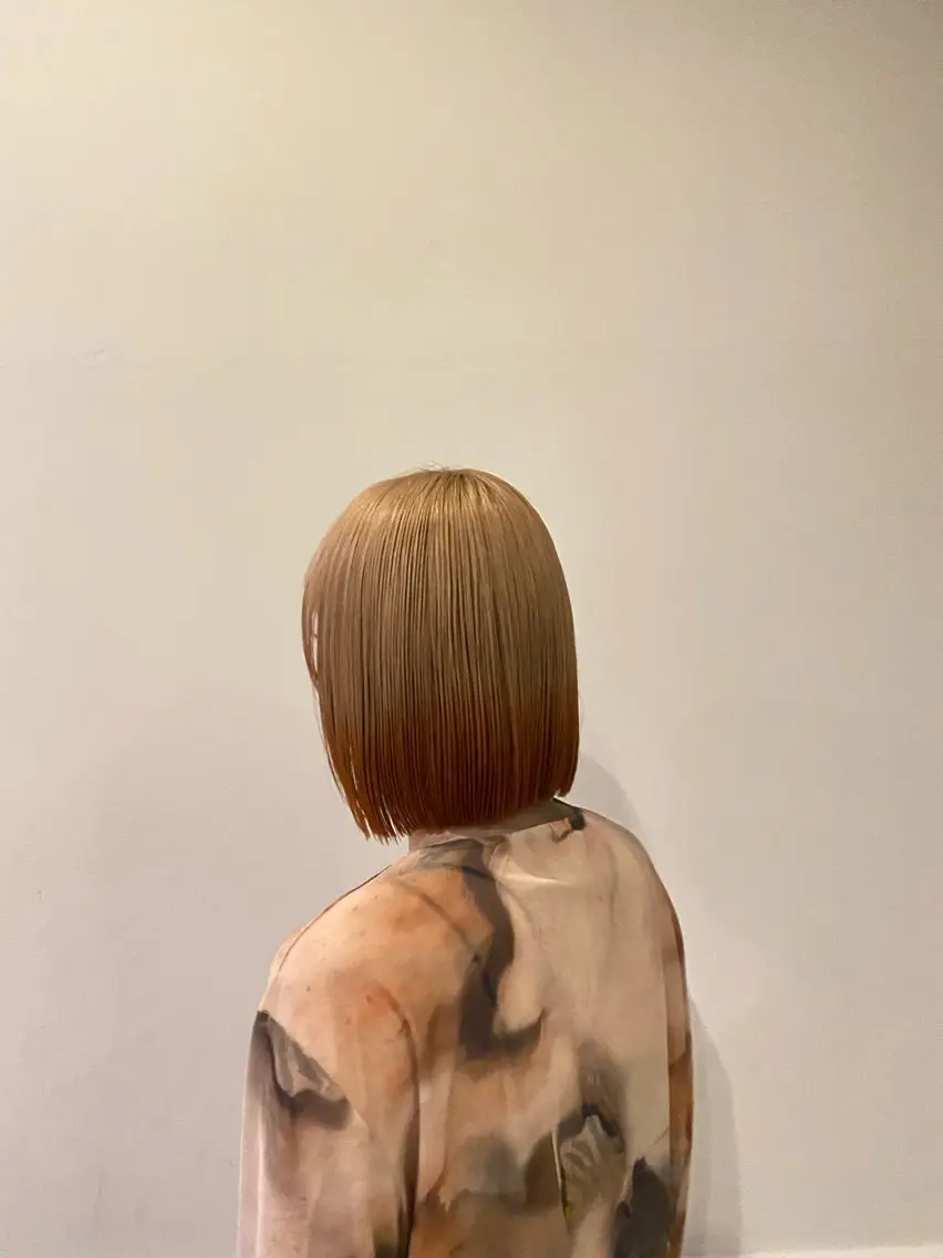 ミディアム カラー 竹田 佳奈のヘアスタイル