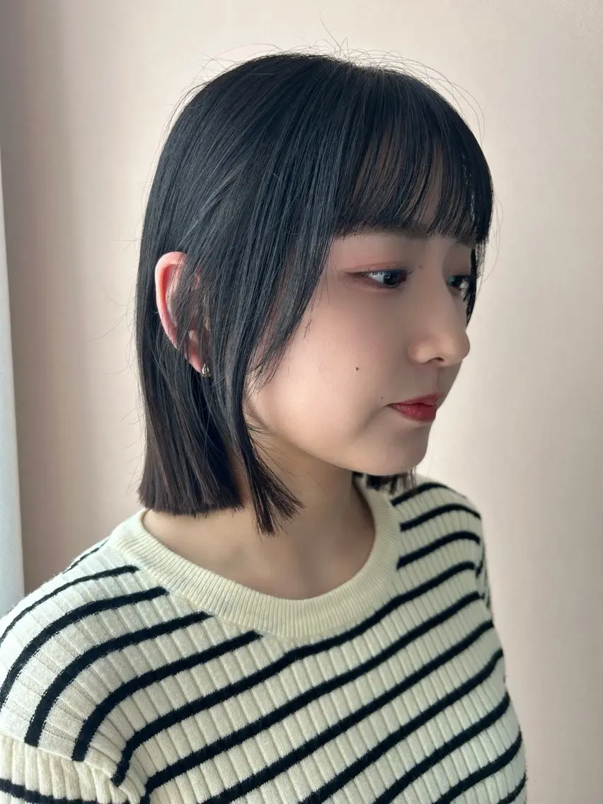 ショート ボブ カット トリートメント hubhair レイヤー/透明感のヘアスタイル