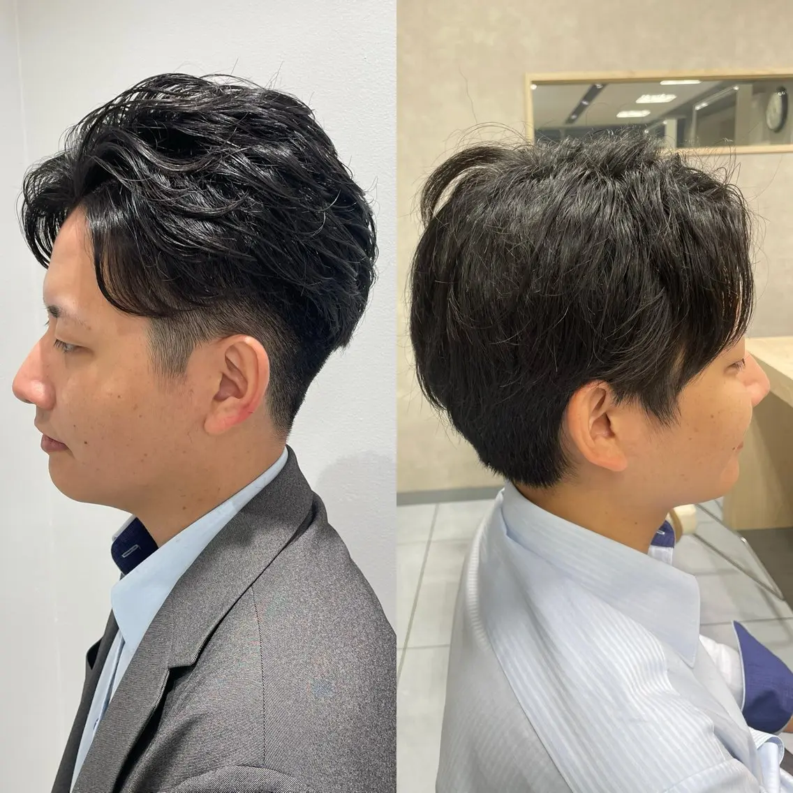 パーマ メンズ カット パーマ ダウンパーマ特化💎 ボブ・レイヤーりなのヘアスタイル
