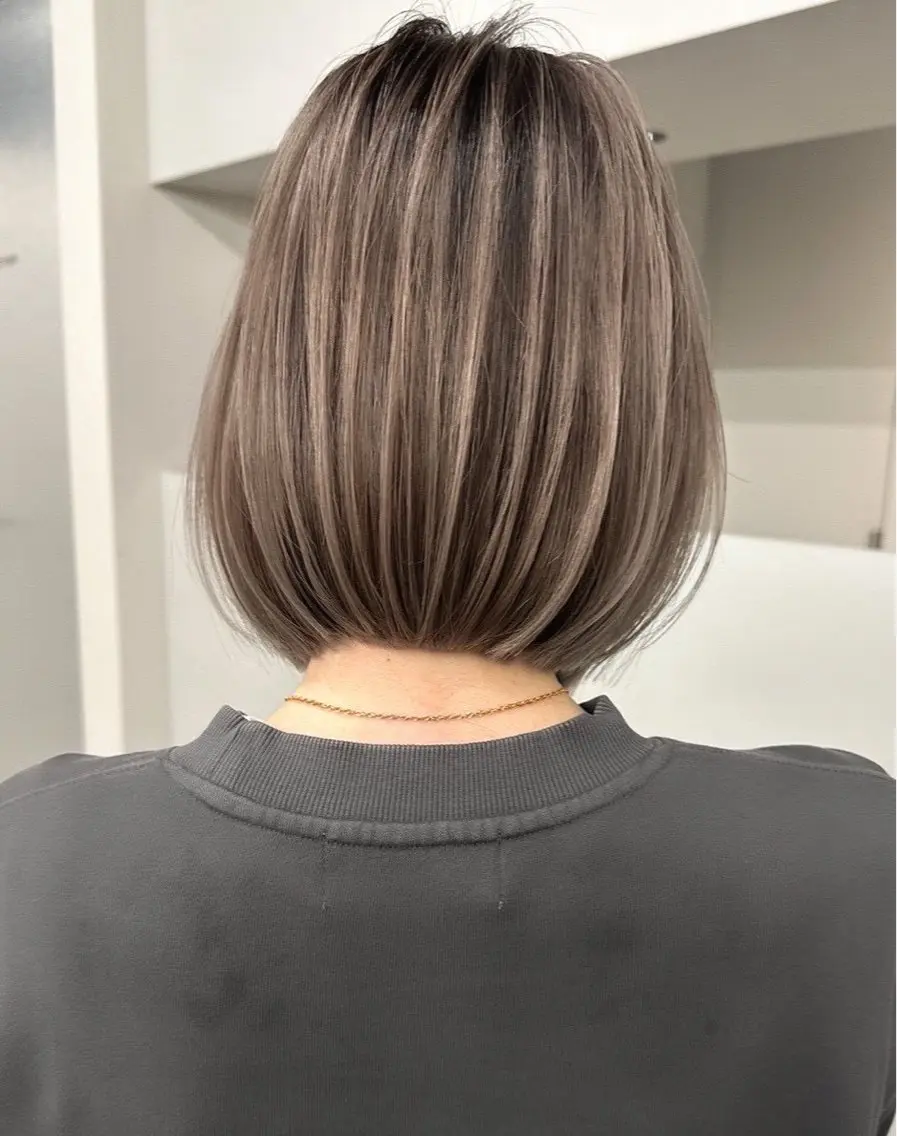 ショート ヘアカラー ハイライト/レイヤー 河原町/Manatoのヘアスタイル