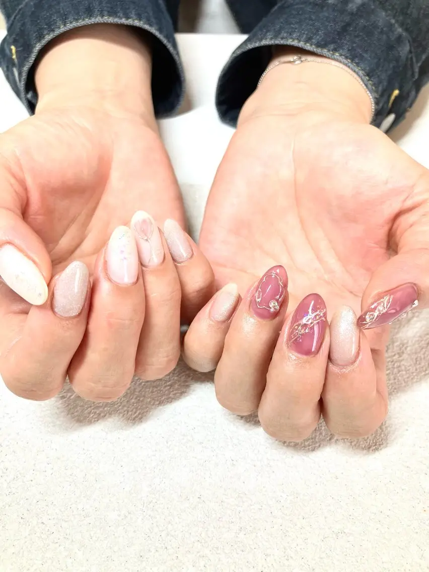 ネイル ジェルネイル パラジェル m'sNail 福岡西区 ネイルのネイルデザイン