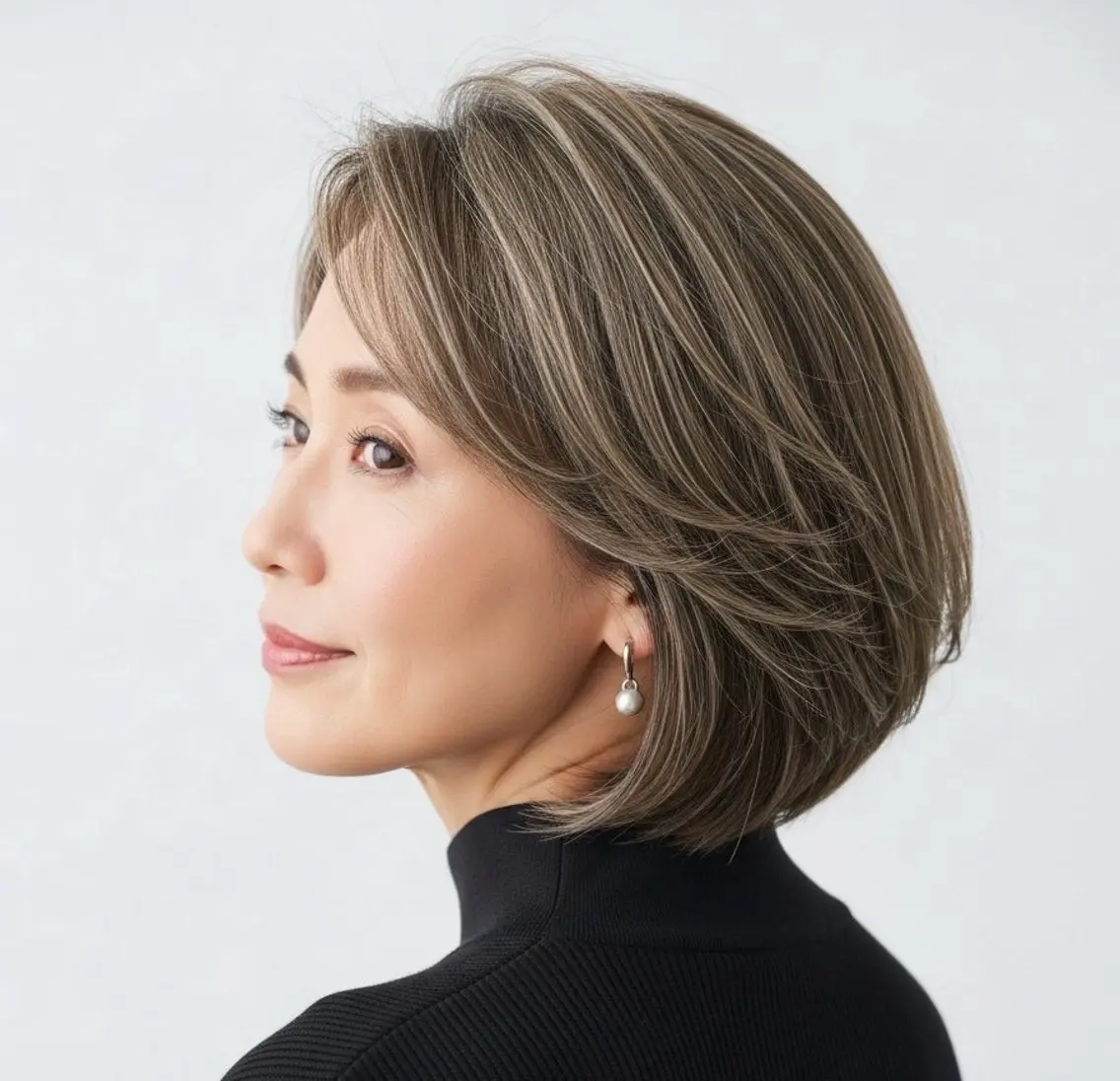 ショート カラー カット ヘアカラー トリートメント 白髪率別白髪ぼかし /なおき/表参道のヘアスタイル