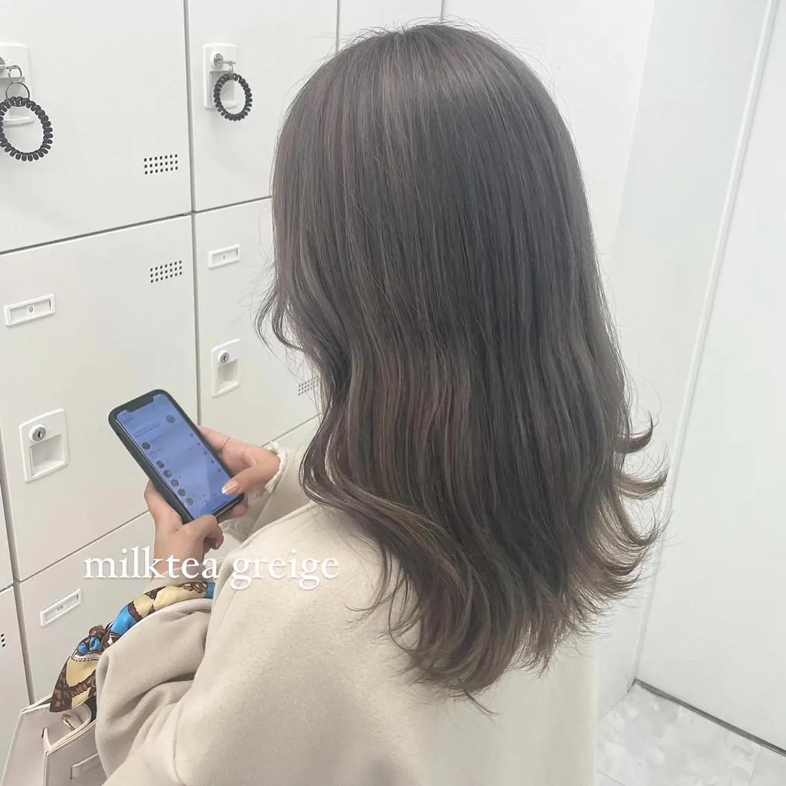 セミロング カラー 韓国ヘア🇰🇷🎀 みきのヘアスタイル