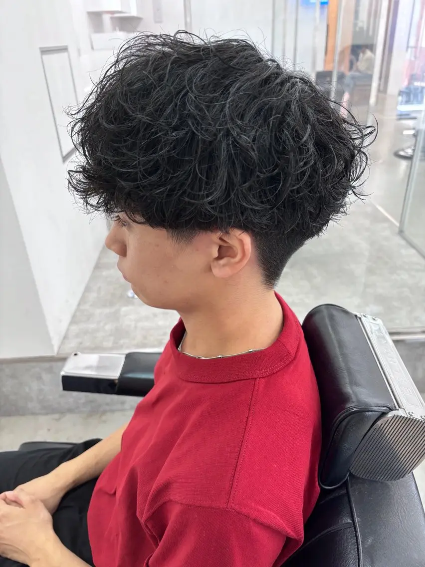 パーマ メンズ カット パーマ トリートメント 土岐/メンズ専門 パーマ特化美容師🌀のヘアスタイル