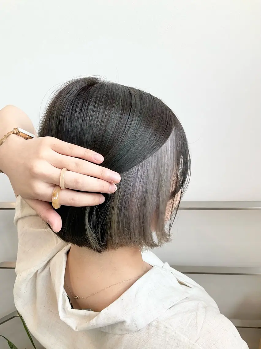 ショート ヘアカラー トリートメント ヘアセット yoshi ☆のヘアスタイル