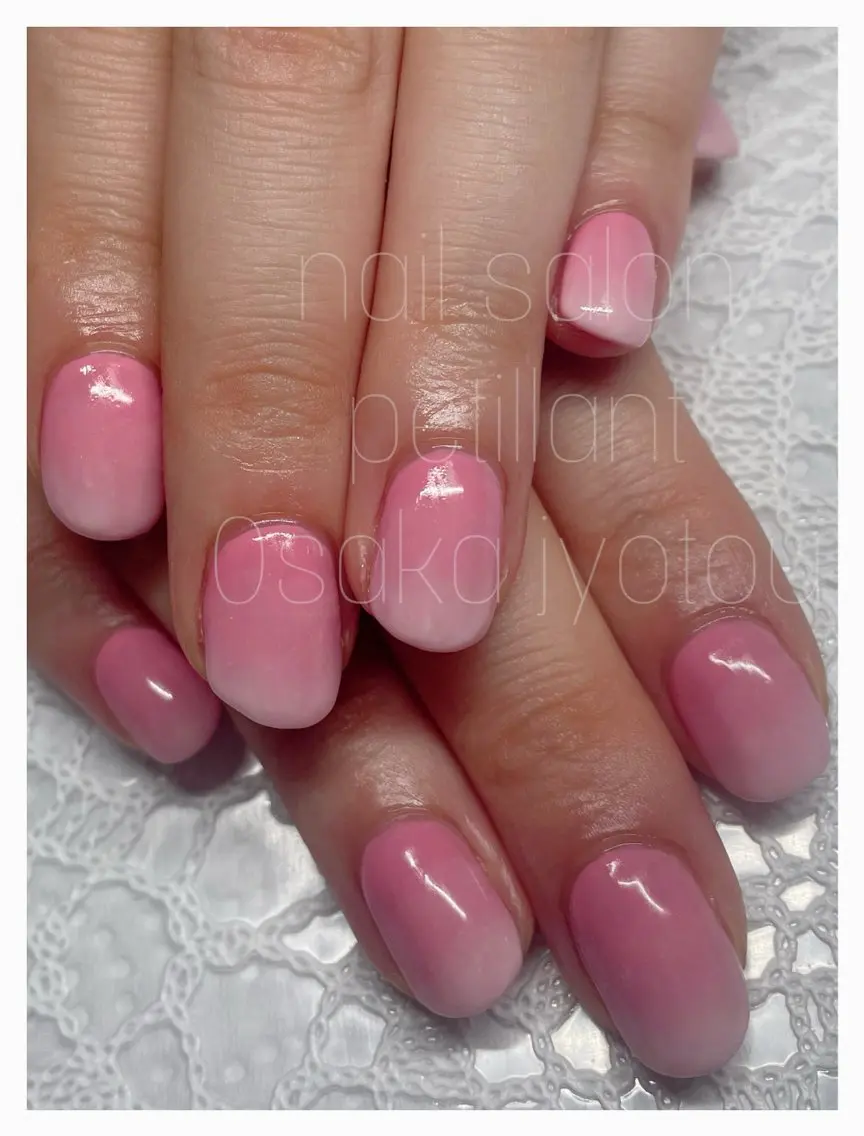 ネイル ピンク nail salon petillantのネイルデザイン