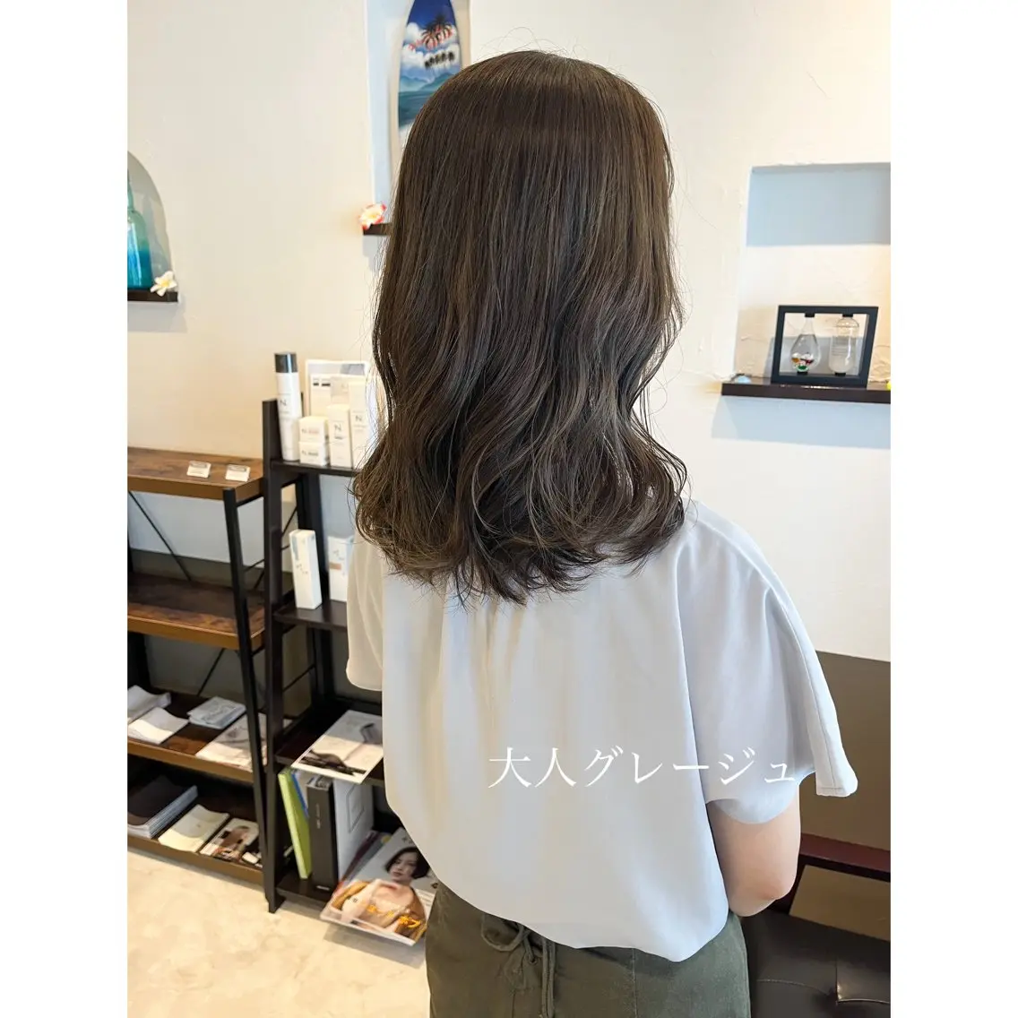 ミディアム カラー 坂井田 浩樹のヘアスタイル