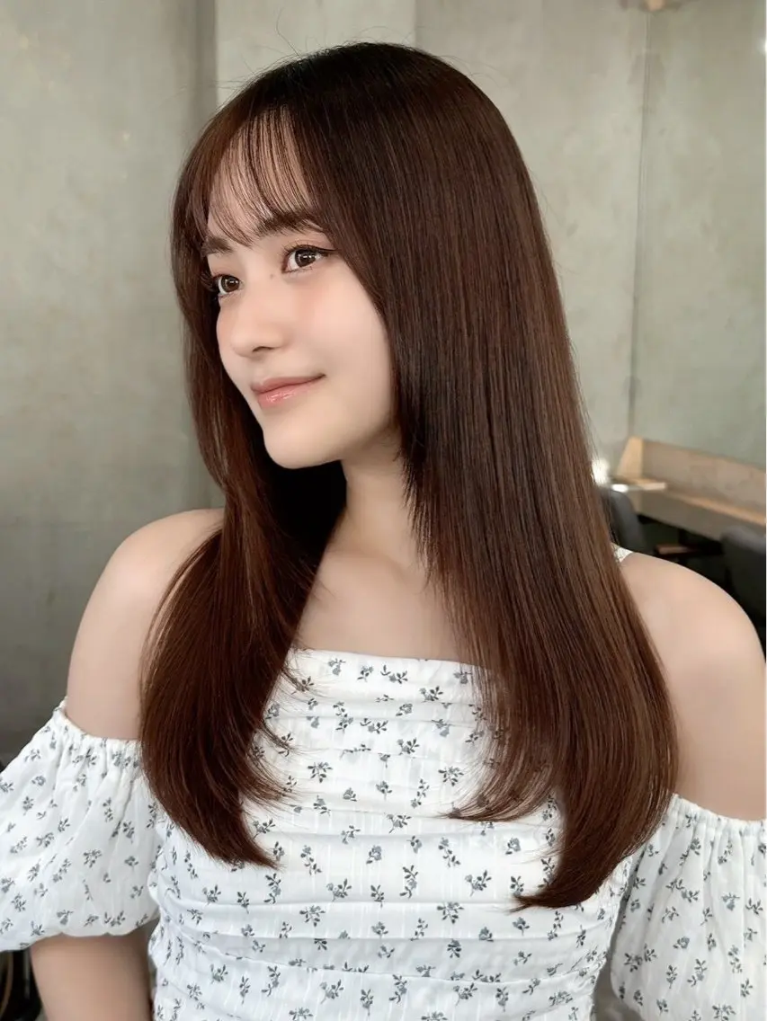 ロング カラー ヘアアレンジ ⭐️巻ける縮毛矯正/ レイヤー to-kiのヘアスタイル