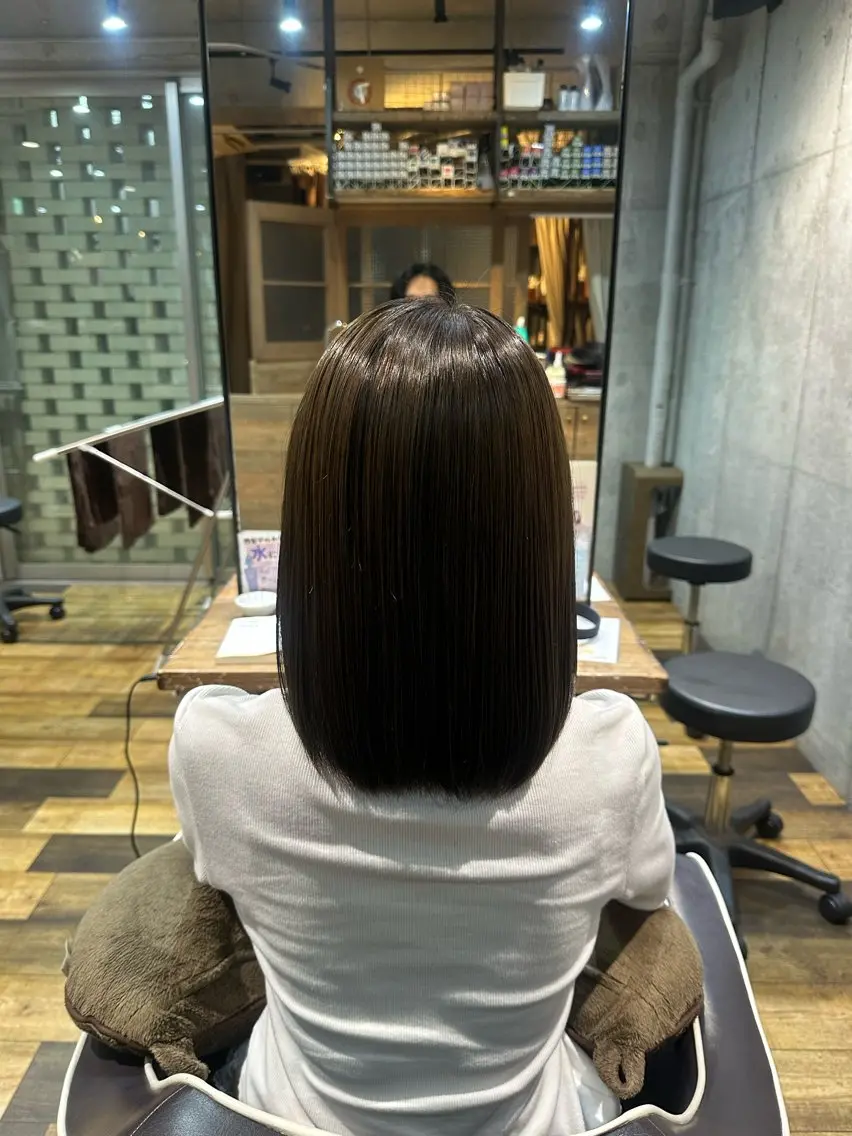 ミディアム ヘアカラー flannel 優介のヘアスタイル