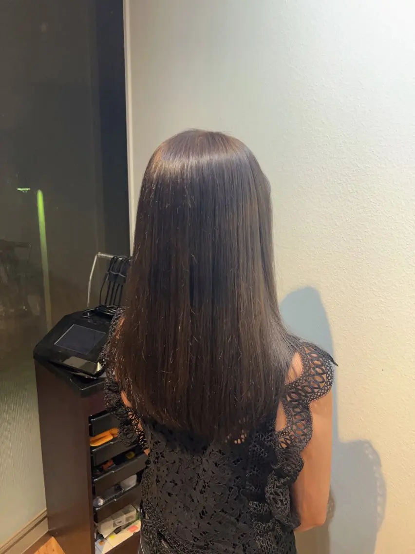 ロング カラー ブルーカラー ブルージュ tre.甲子園口店 M A R Iのヘアスタイル