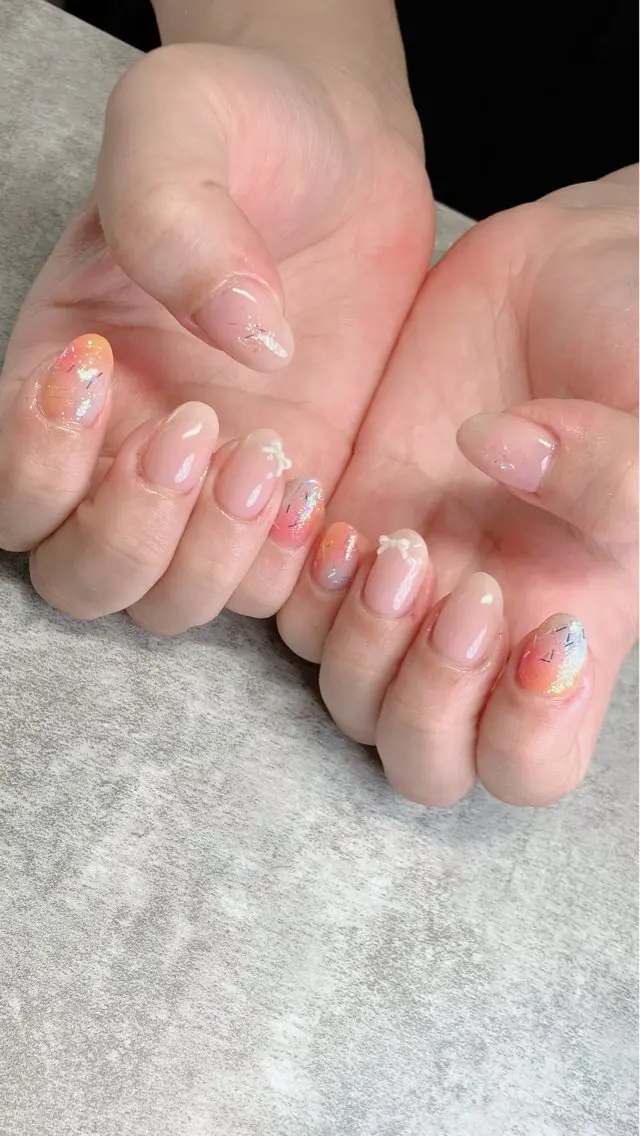 ネイル ハンドネイル ハンドケア shino🌟 痛ネイルのネイルデザイン