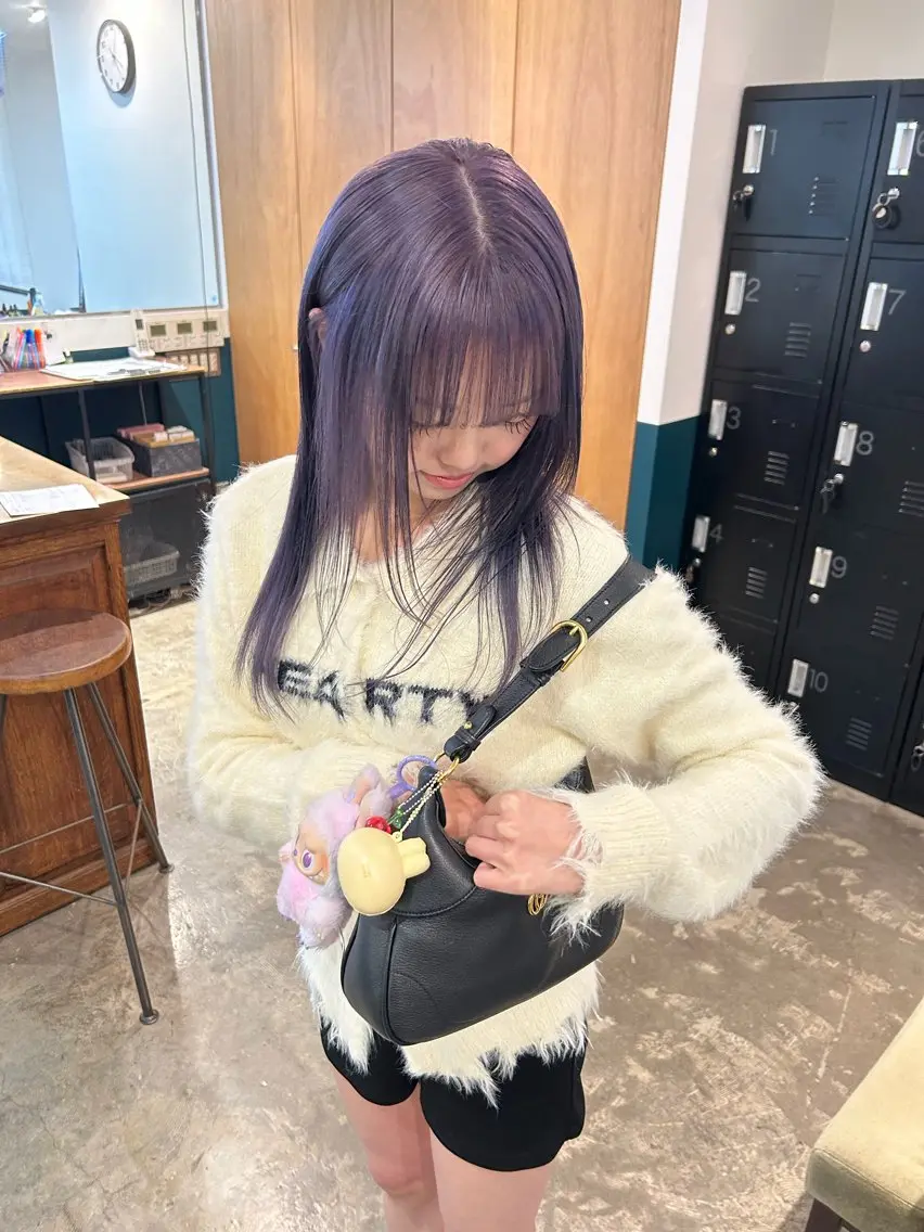ロング カラー パープルカラー ヘアカラー カラーリスト菅野 竜矢🌈のヘアスタイル