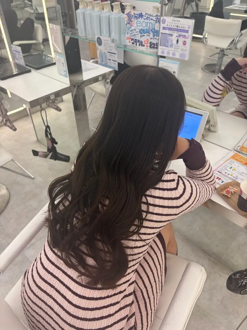 ロング ヘアカラー トリートメント 💗透明感カラー🫧 Ruka🎀のヘアスタイル