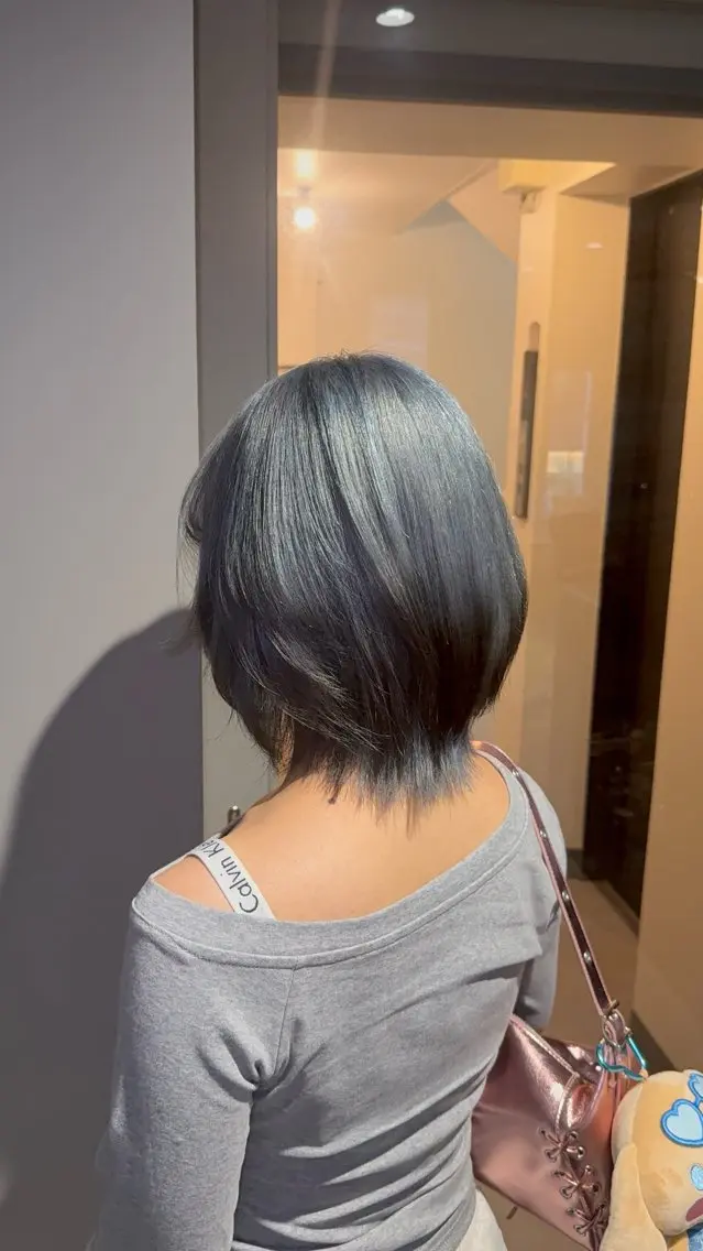 セミロング 渋谷ケアブリーチ ❤️‍🔥徳田空悟のヘアスタイル