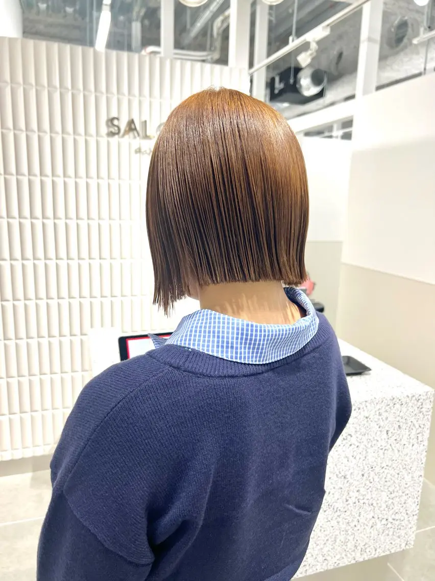 ショート 切りっぱなしボブ ボブ 🌷川崎/ボブ/ アレンジ/コトネ🌷のヘアスタイル