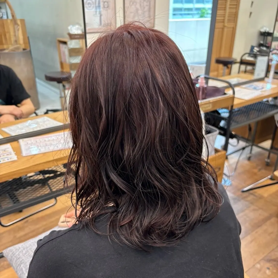 カラー パーマ カット パーマ ハイトーン/デザイン カラー山下莉歩のヘアスタイル