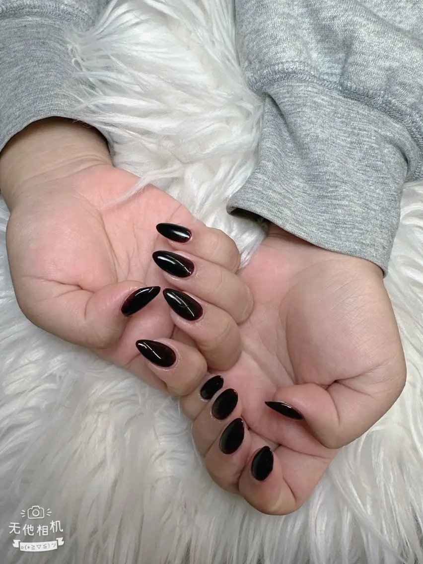 ネイル 長さ出し フレンチネイル グラデーション 韓国ネイル マグネットネイル ハンドネイル Lannie nailのネイルデザイン