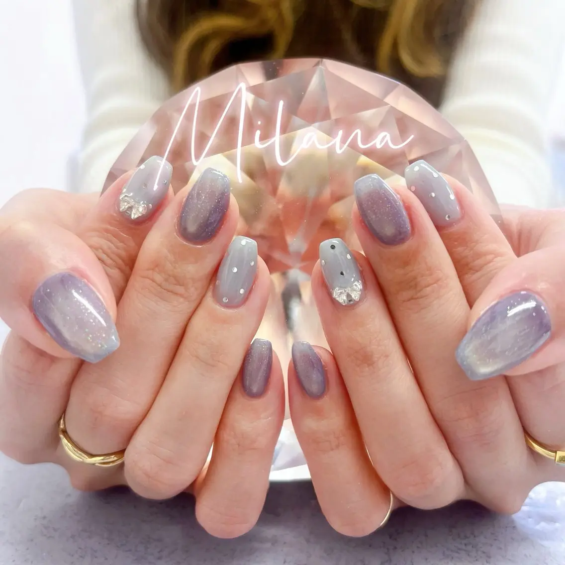 ネイル ハンドネイル Milana 西里のネイルデザイン