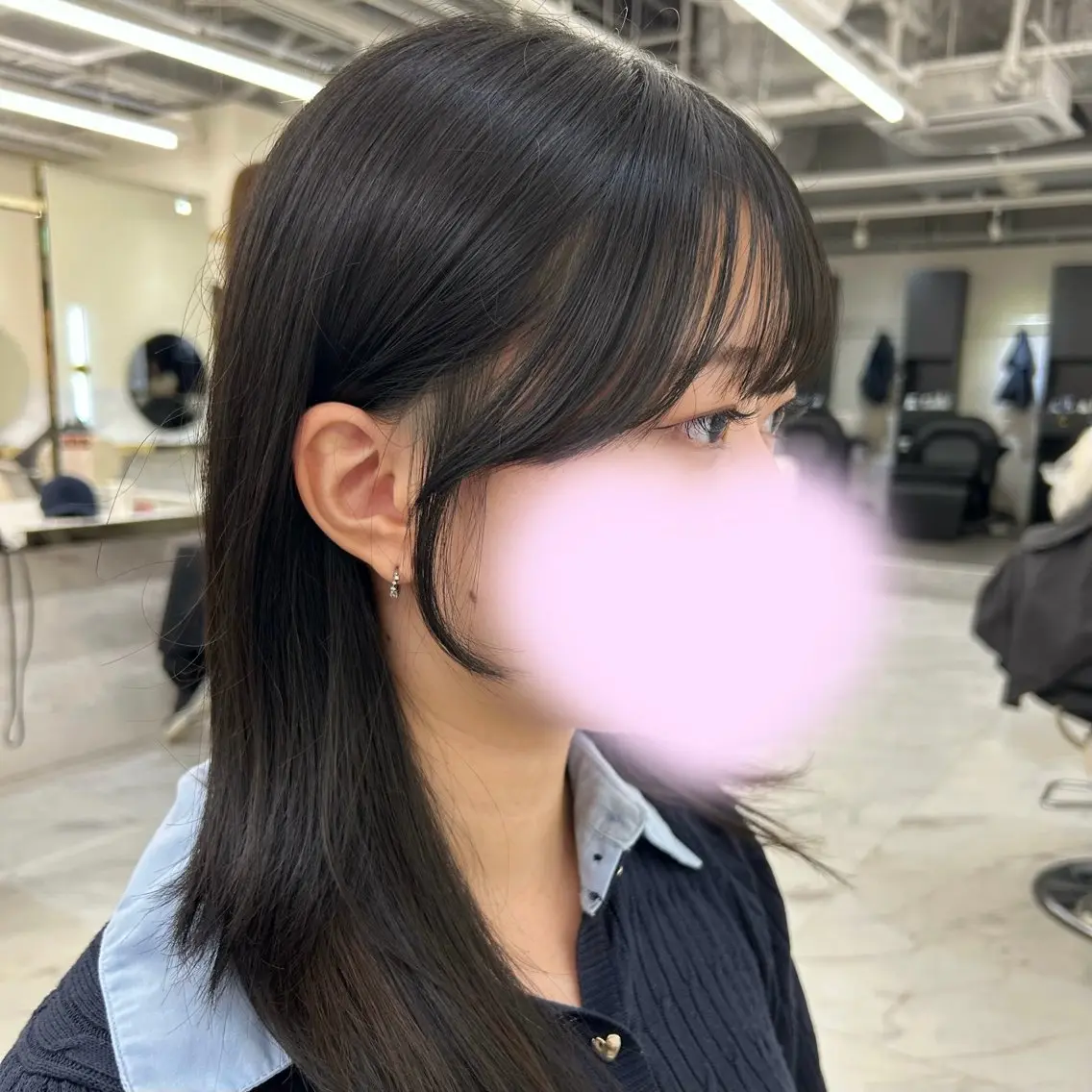 セミロング カット hiyori🎀 トレンドレイヤーのヘアスタイル