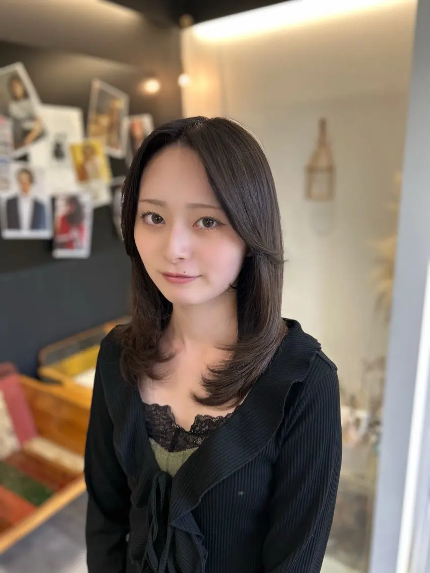 似合わせカット➕ケアカラーの写真