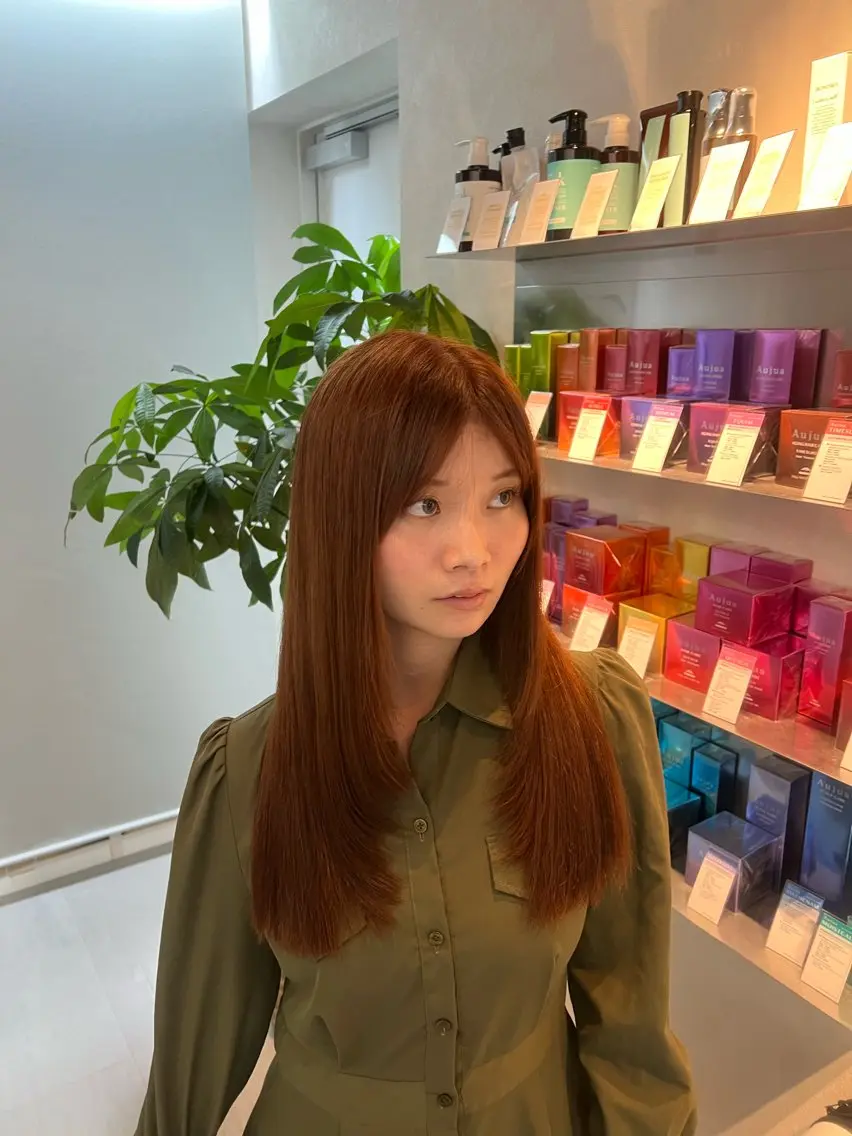 ロング 森川 紗菜のヘアスタイル