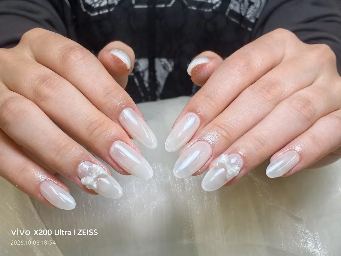 ネイル ジェルネイル グラデーション ミラーネイル シンプルネイル more glam 大宮店カナのネイルデザイン