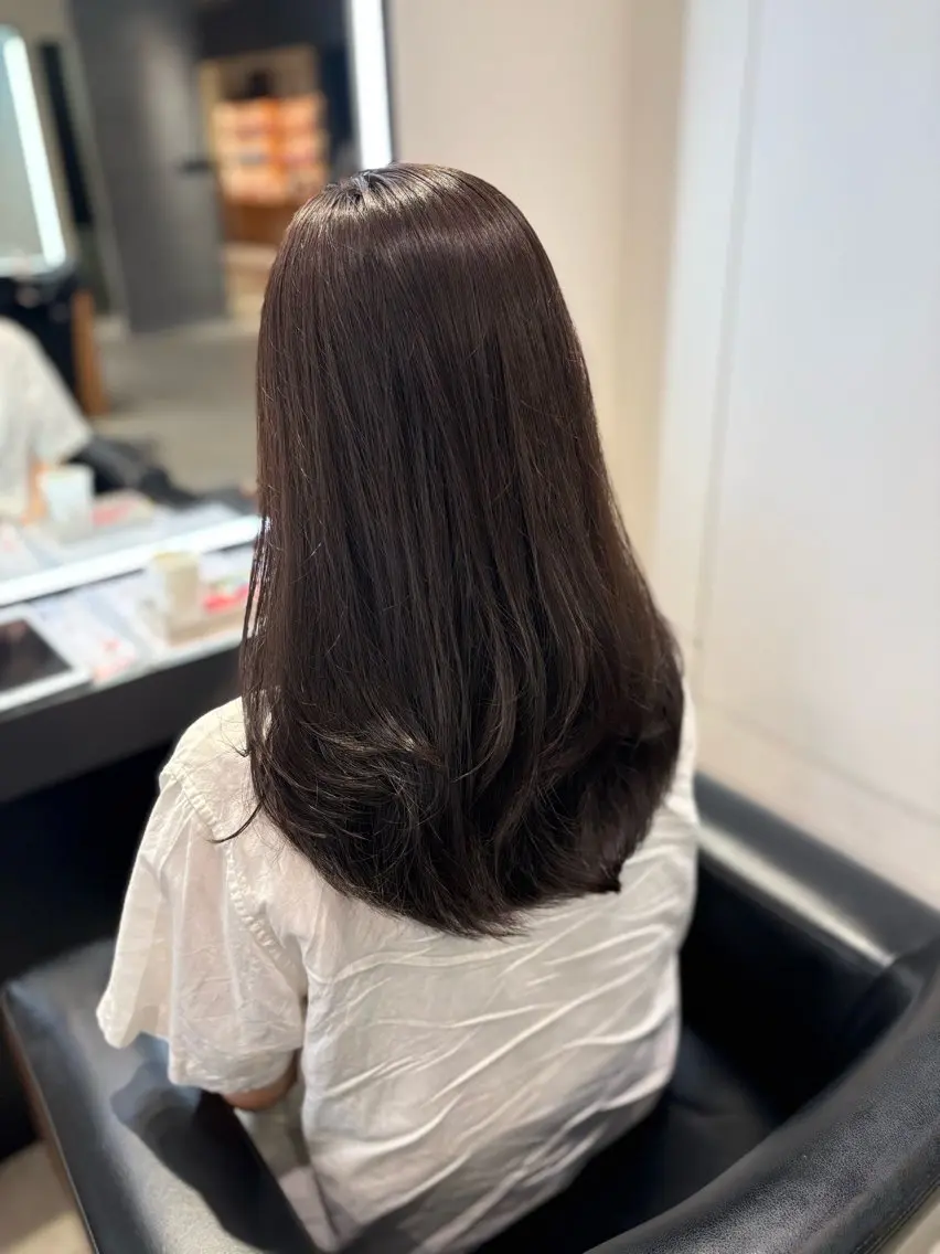 セミロング 髪質改善・水素カラー ARIA（ému）のヘアスタイル