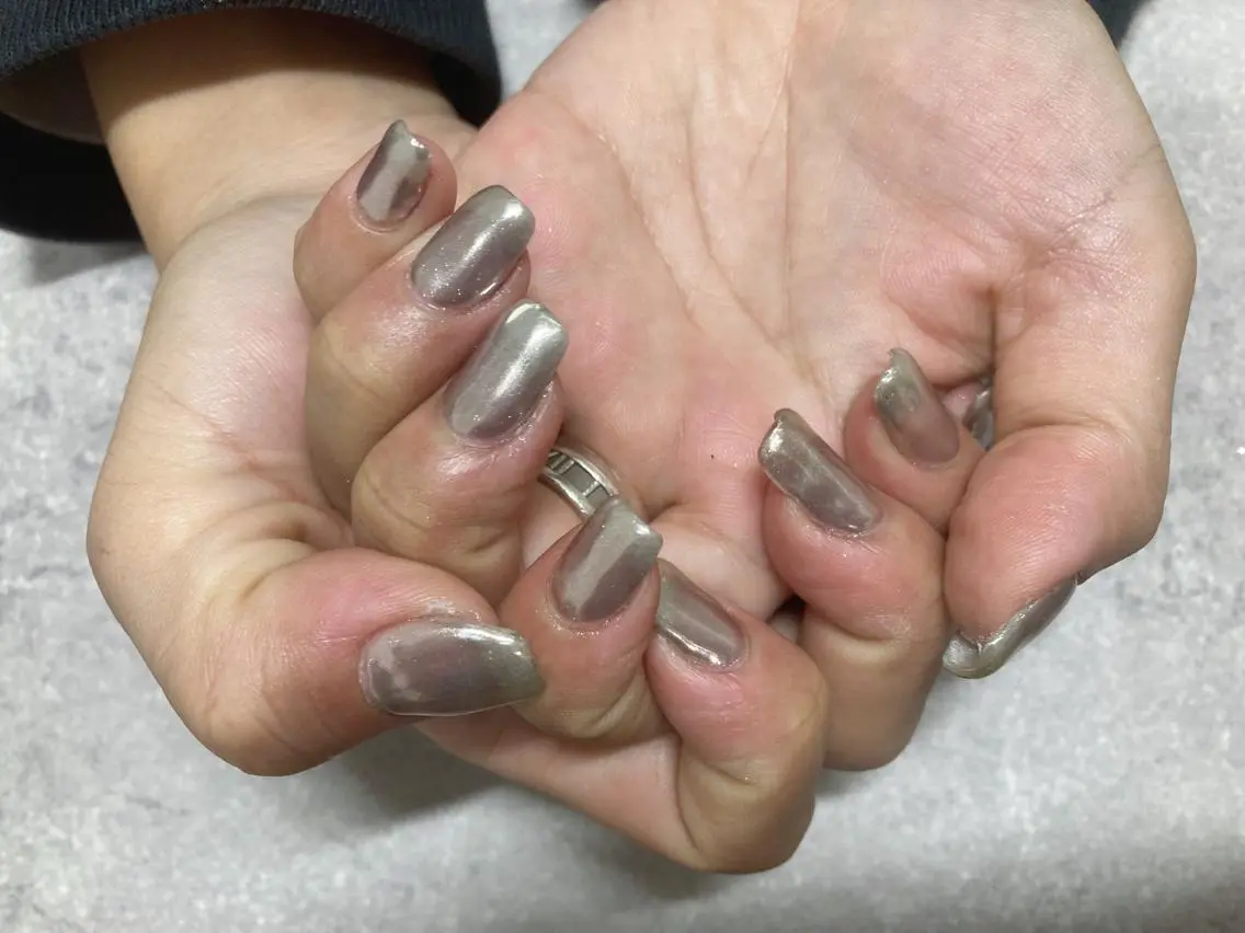 ネイル フットネイル ジェルネイル 韓国ネイル マグネットネイル ミラーネイル mogunail &blowのネイルデザイン