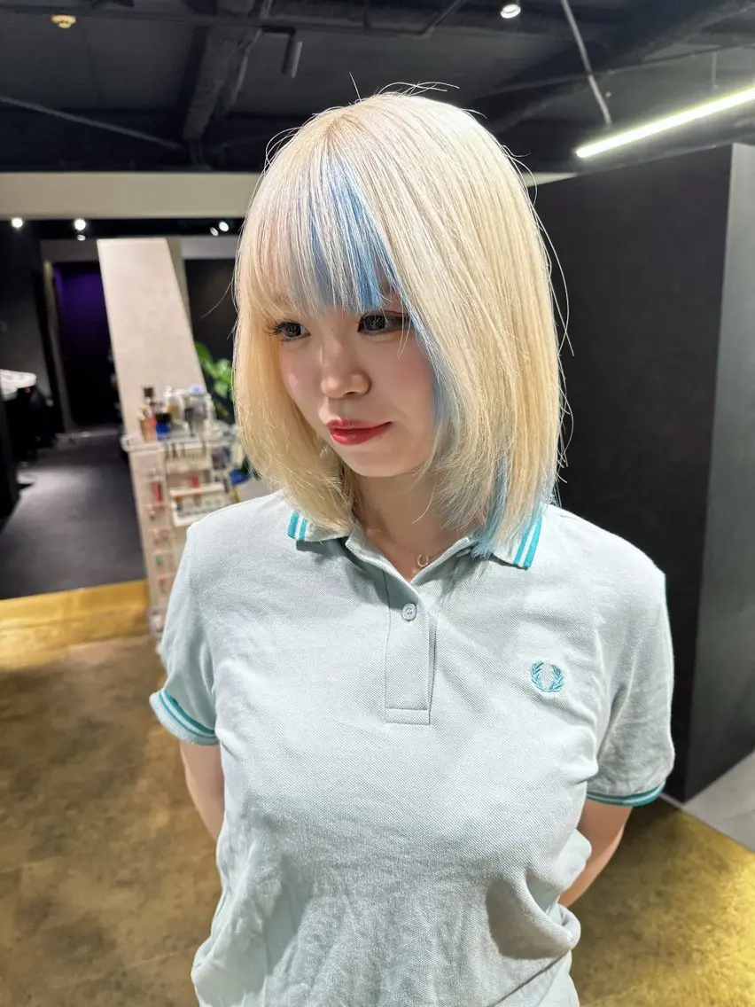 【ミニモ限定】ケアブリーチ＋艶カラー＋カットの写真